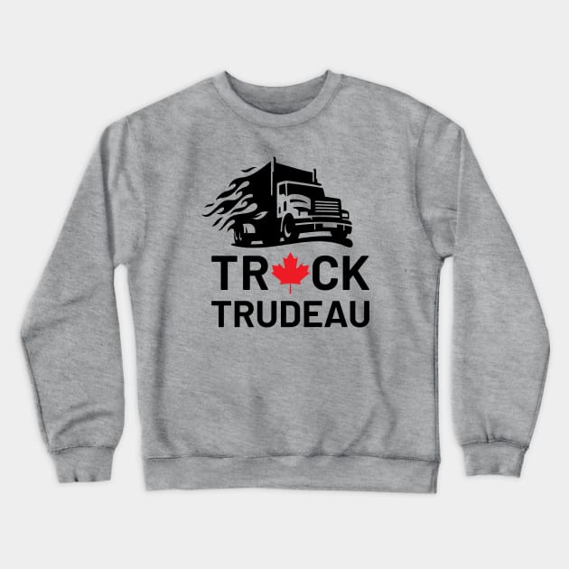 Truck Trudeau Crewneck Sweatshirt by Moe Tees